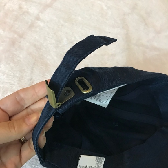Walt Disney Mickey Mouse Hat Cap Strap Back One Size Navy Blue Logo Embroidered - Picture 8 of 8